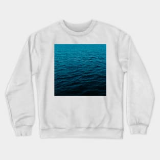 Blue Ocean Waves Crewneck Sweatshirt